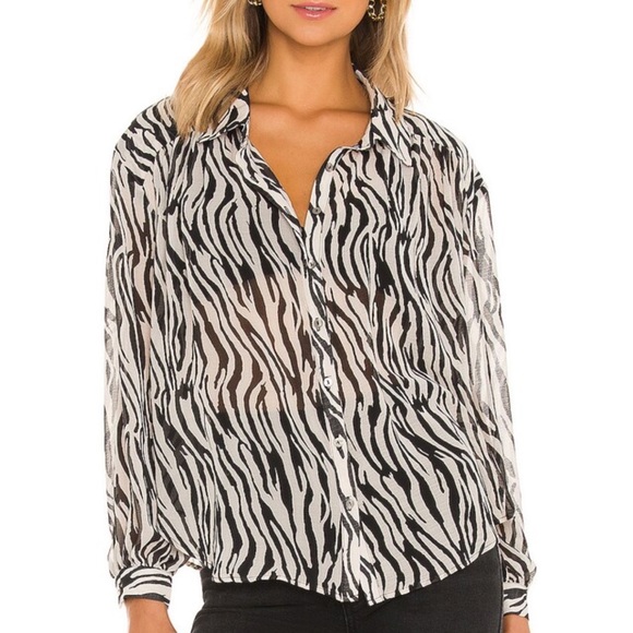 Free People Tops - New Ciara Printed Buttondown blouse top  from Free People